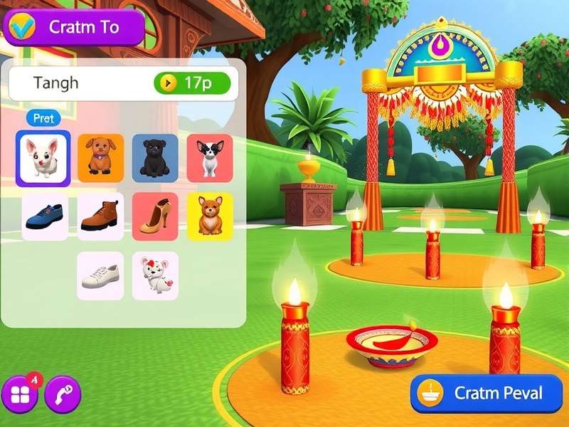 Avakin Pet Paradise gameplay screenshot showing virtual pets and environment